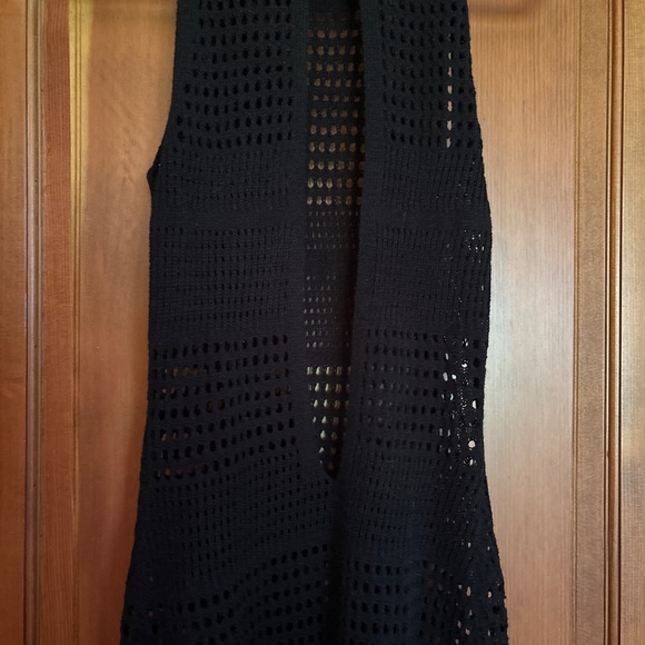 Boho Crochet knit swim/pool/bathing suit coverup open back - Picture 4 of 6